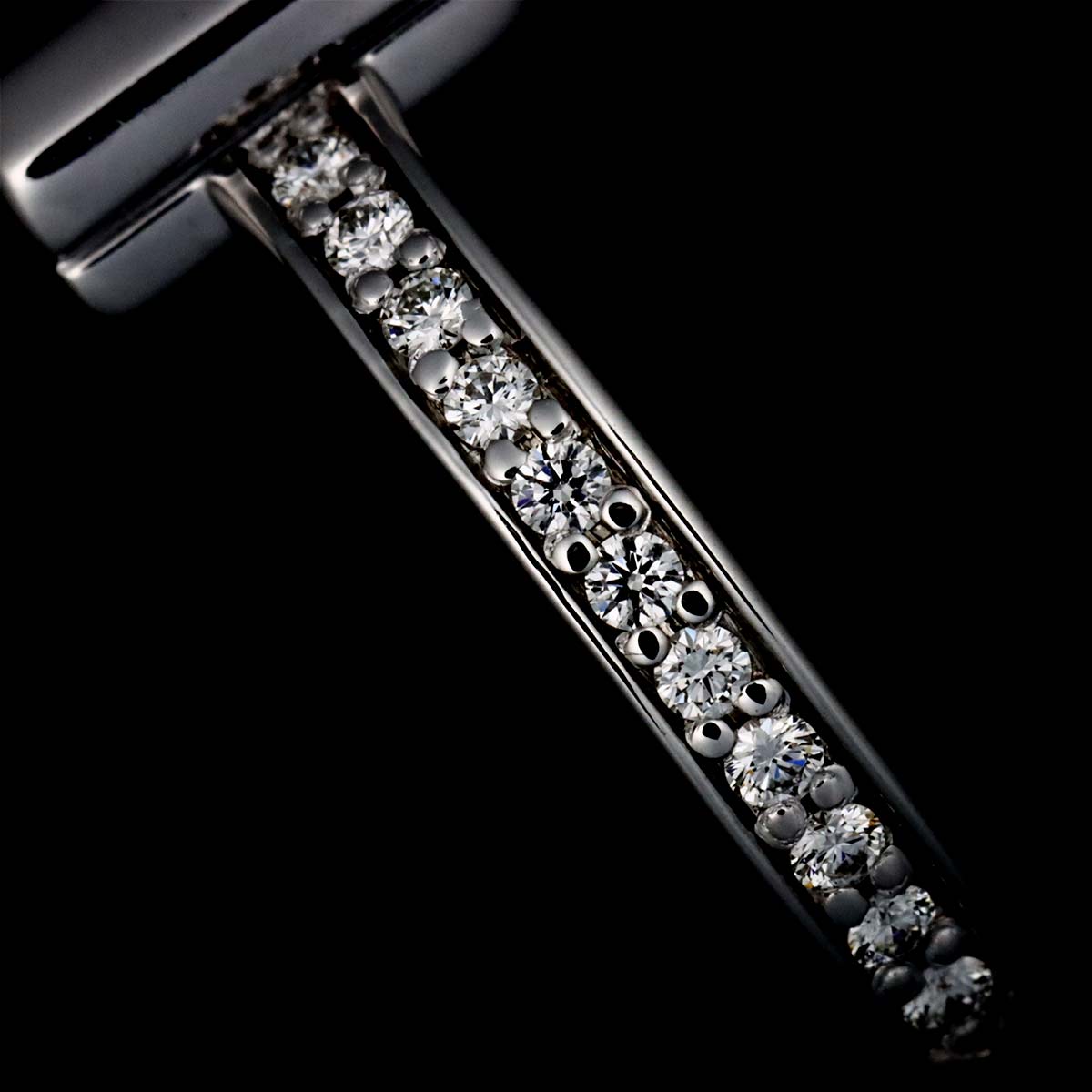 T One Diamond Ring 18K WG 750 Size6(US)