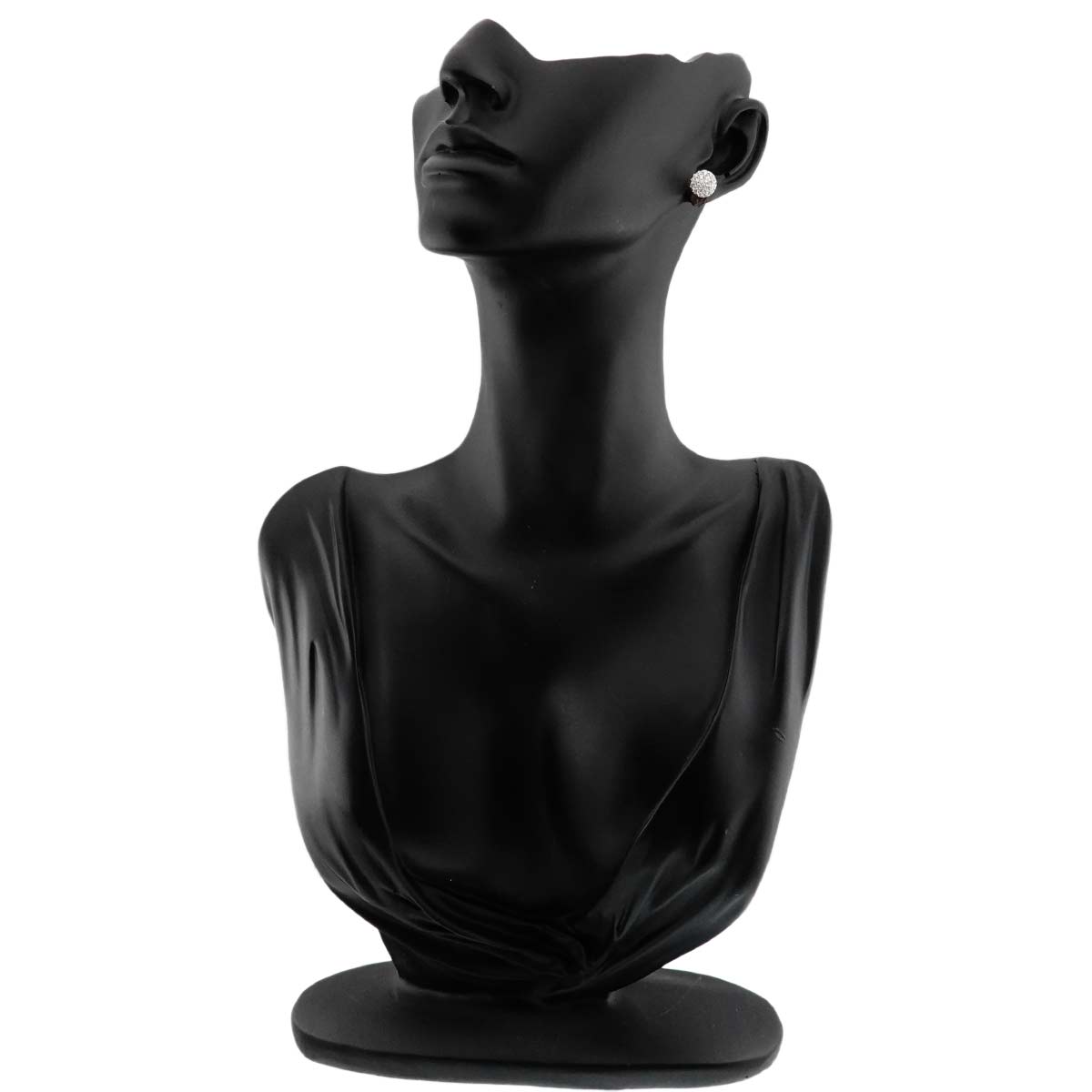 Diamond Earrings Pierced 18K WG 750