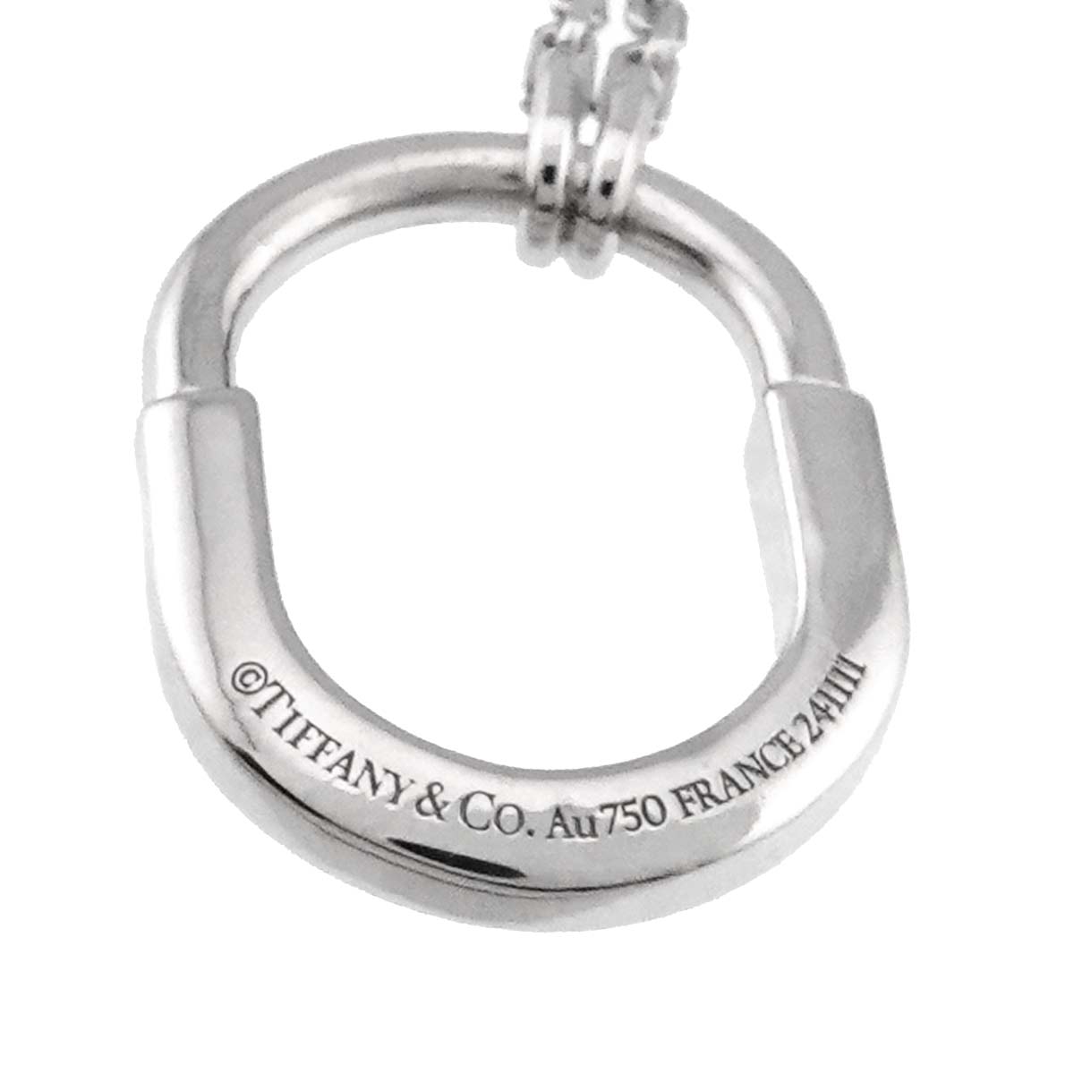 Lock Necklace 18K White Gold 750