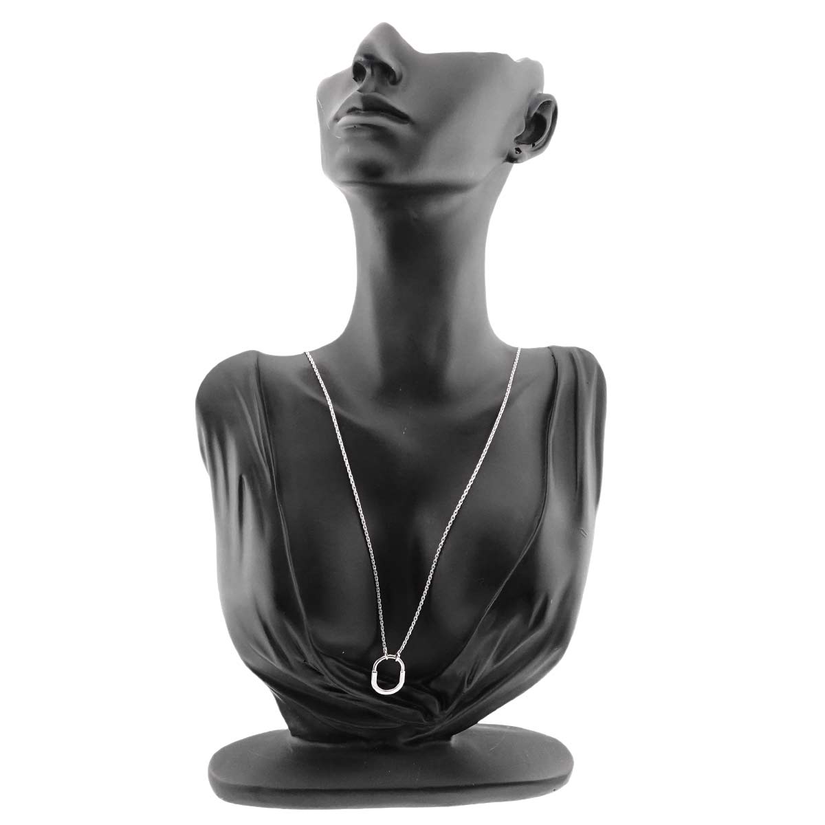 Lock Necklace 18K White Gold 750