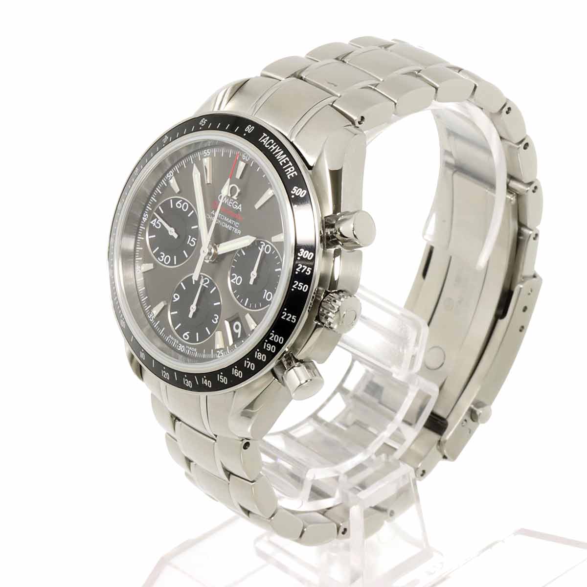 Speedmaster Date 323 30 40 40 06 001 Gray Black Dial Mens