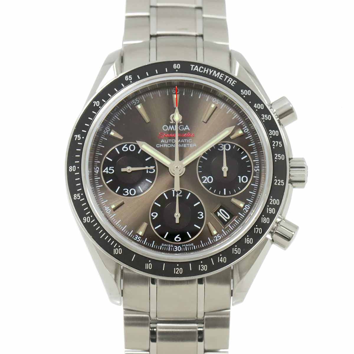 Speedmaster Date 323 30 40 40 06 001 Gray Black Dial Mens