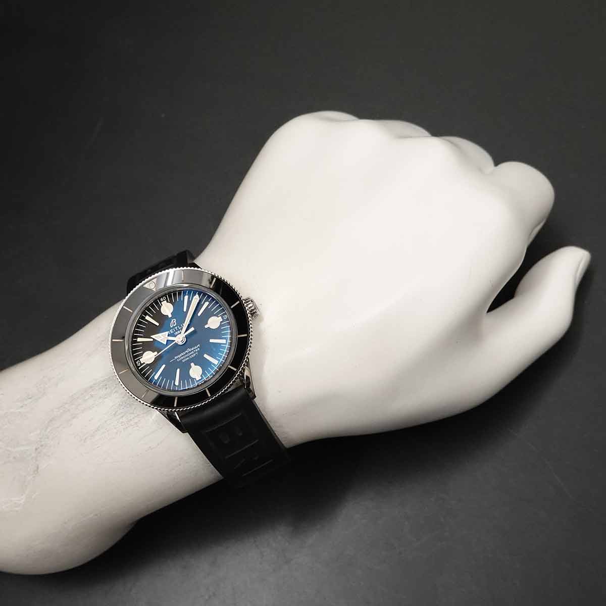 Super Ocean A10370 Automatic Black Dial Mens Watch