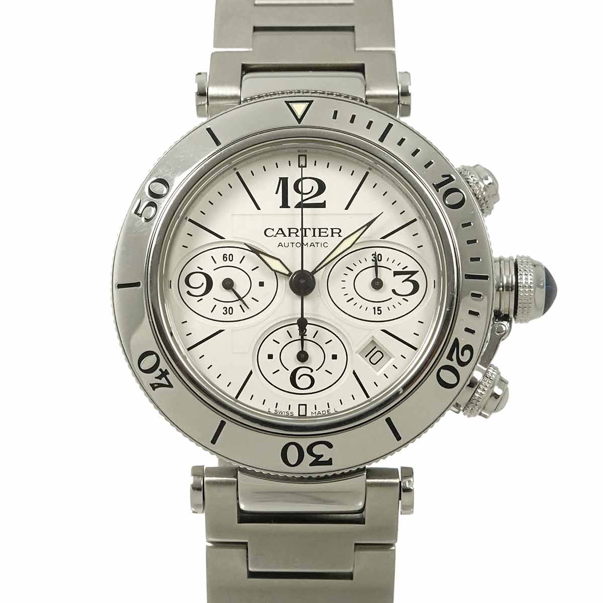 Pasha Seatimer Chronograph W31089M7 Automatic Silver Dial