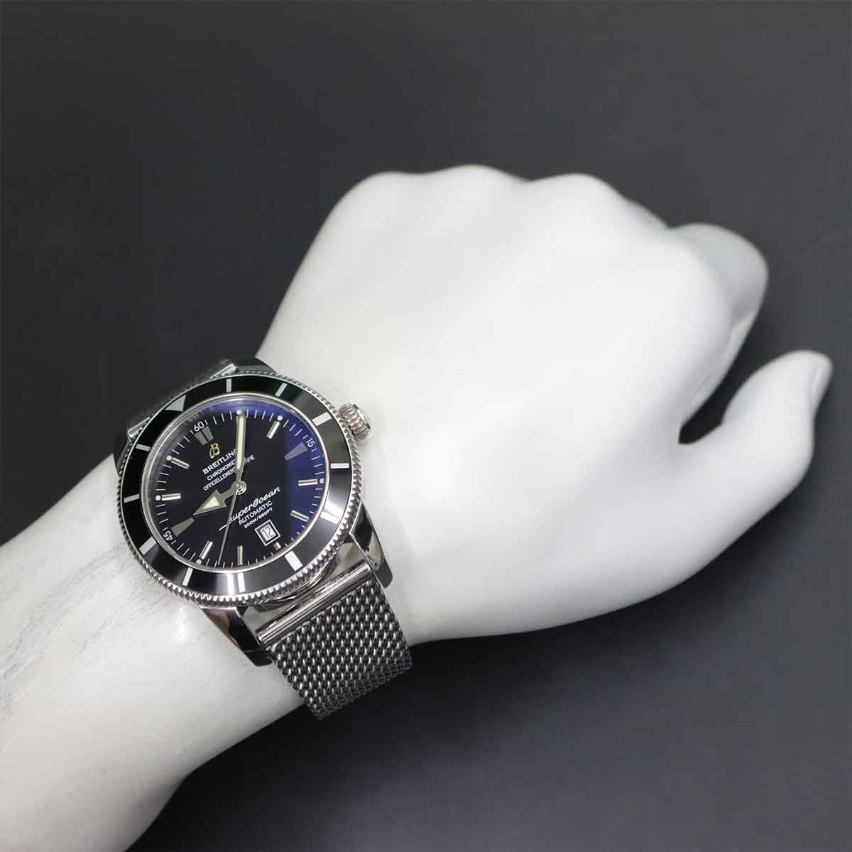 SuperOcean Heritage 46 A17320 Date Black Dial Mens