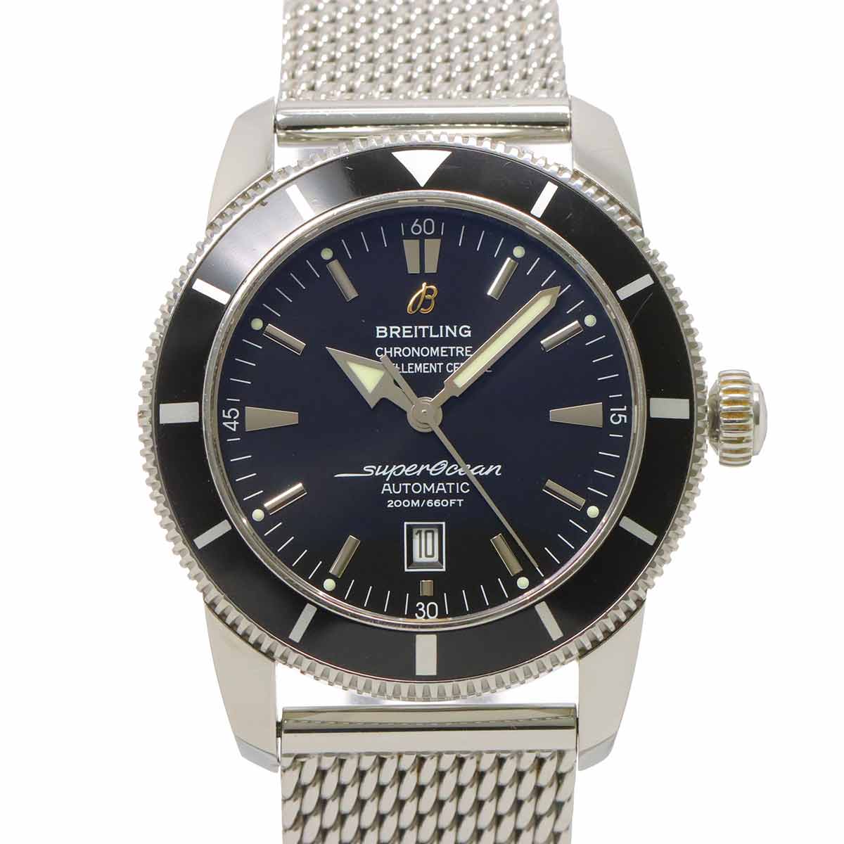 SuperOcean Heritage 46 A17320 Date Black Dial Mens