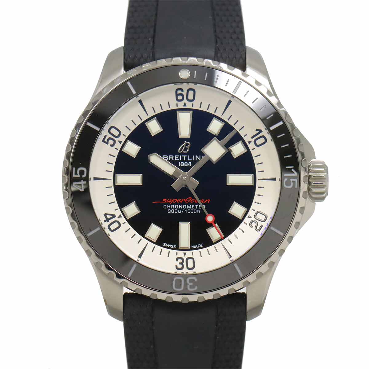 Super Ocean A17376 Automatic Black Dial Mens Watch