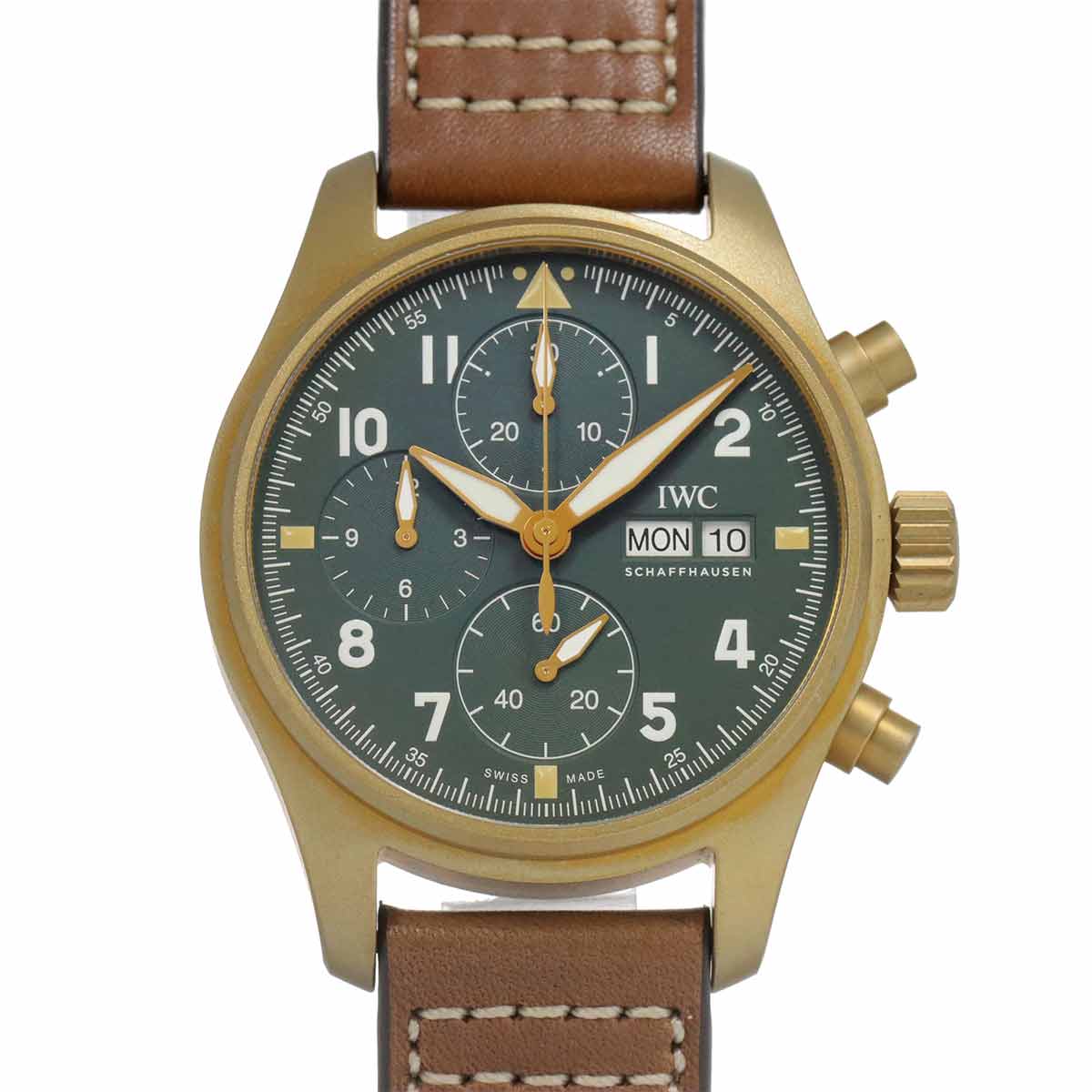 Pilot Watch Spitfire Chronograph IW387902 Automatic Green Dial