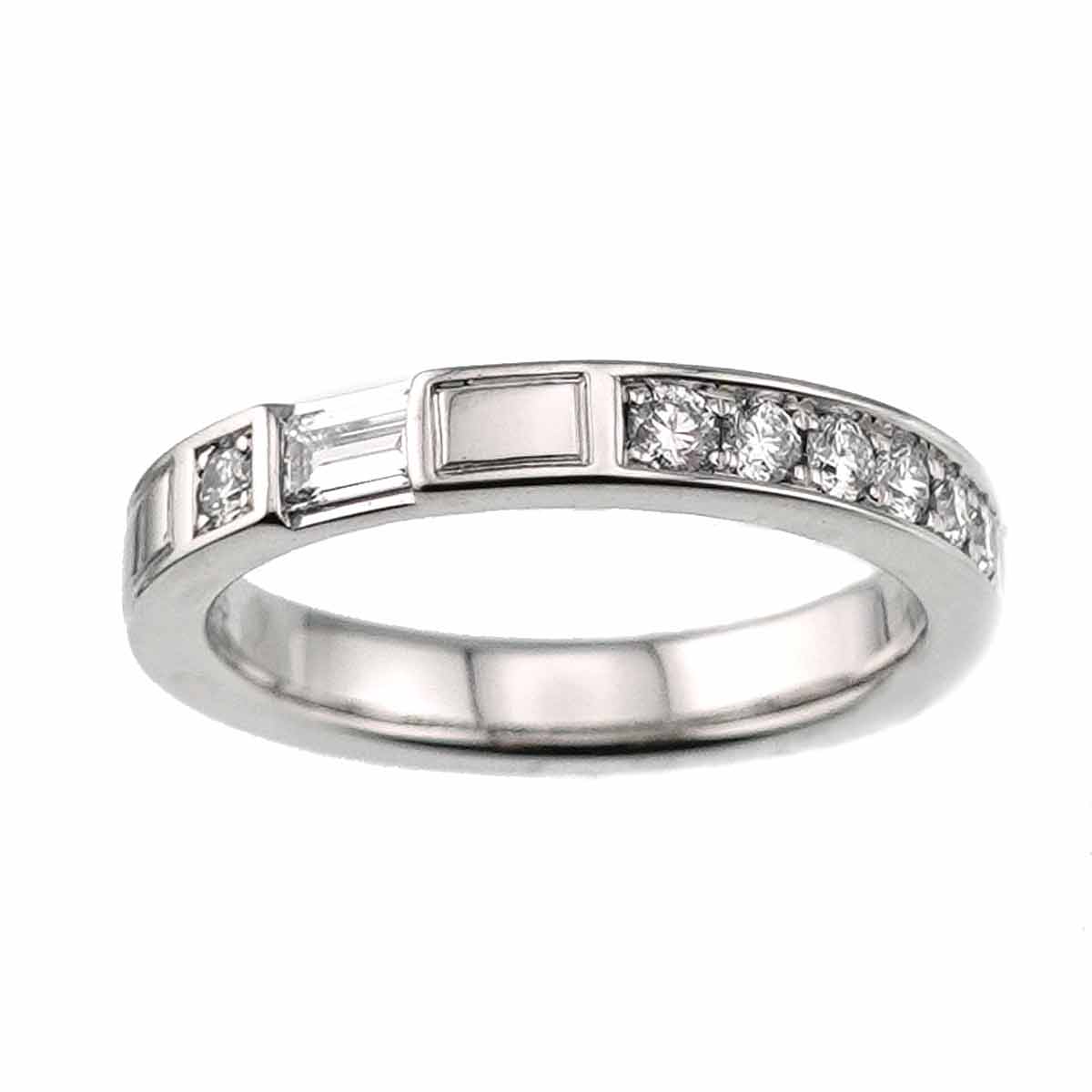 Traffic Diamond Ring Pt Platinum size2.75-3(US)