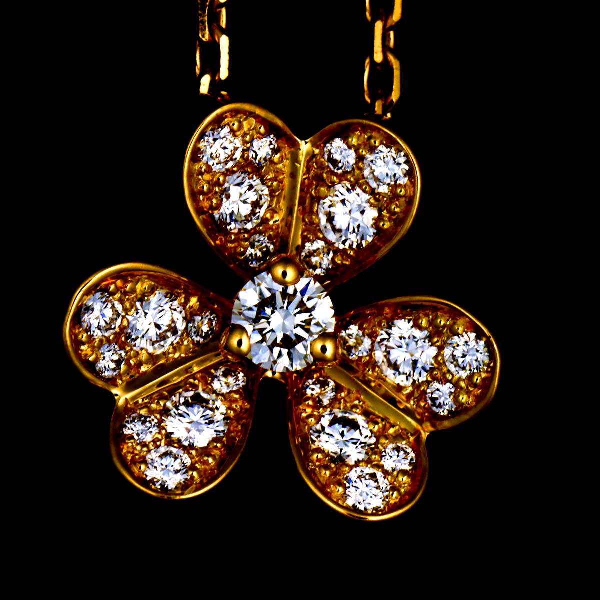 Frivole Diamond Mini Necklace 18K YG 750