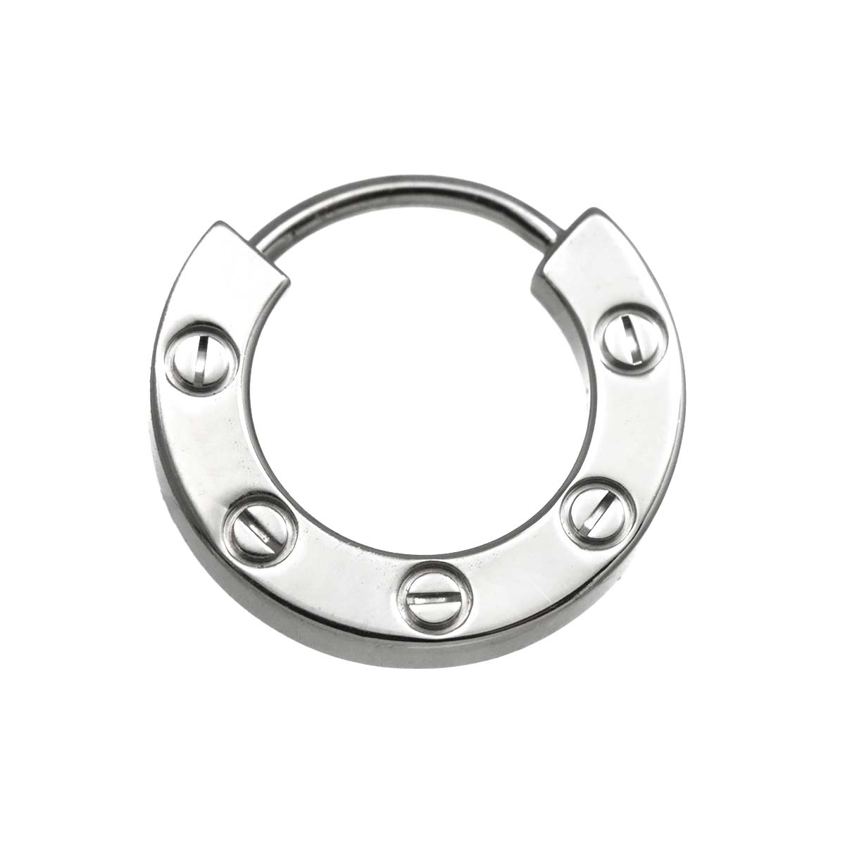 Love Diamond Earring Pierced 18K WG 750 One Piece only