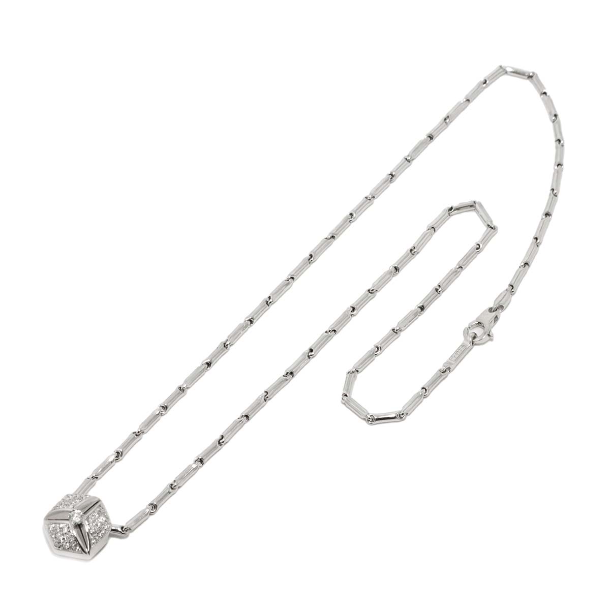 Diamond 0.38ct Necklace 18K WG 750