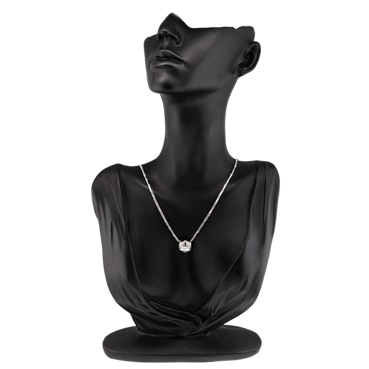 Diamond 0.38ct Necklace 18K WG 750