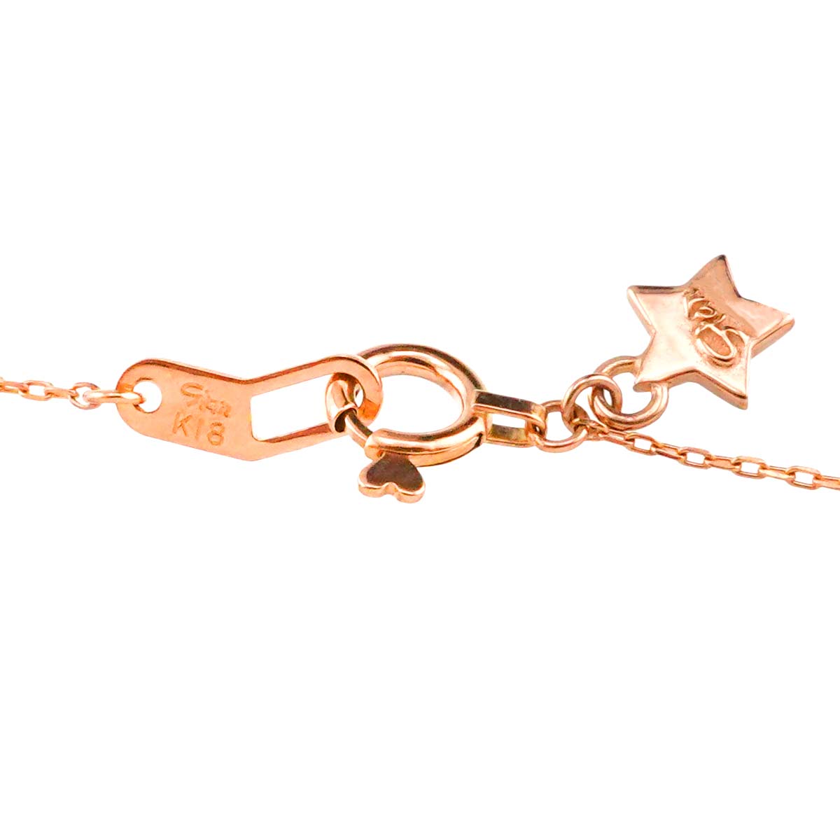 Diamond 0.04ct Necklace 18K PG 750