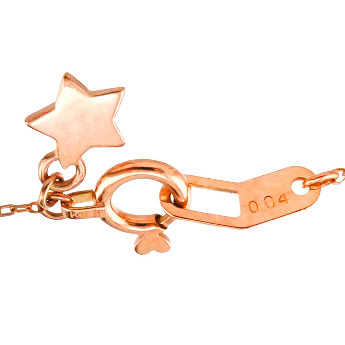 Diamond 0.04ct Necklace 18K PG 750