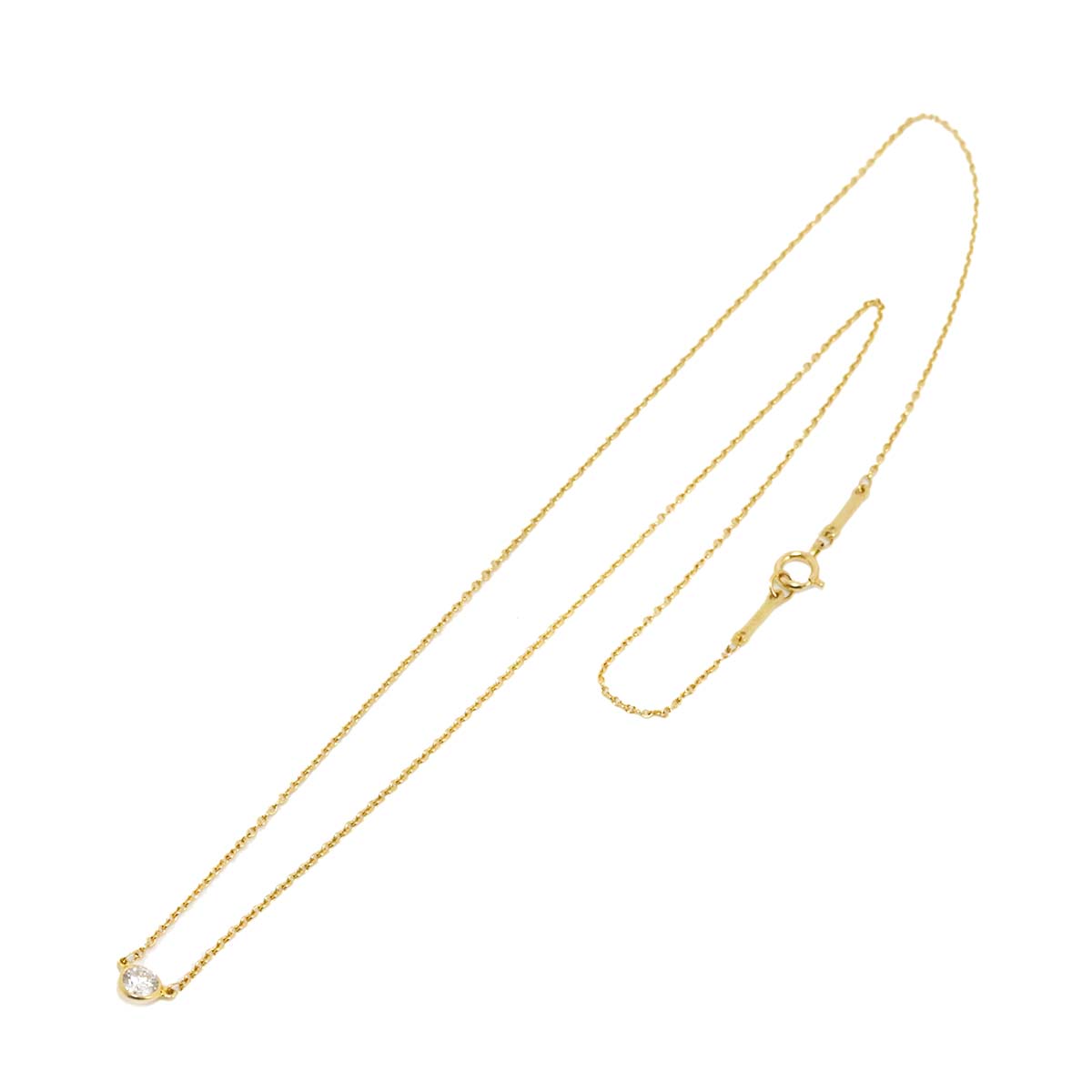 By The Yard Diamond 1P Necklace 18K Yellow Gold 750