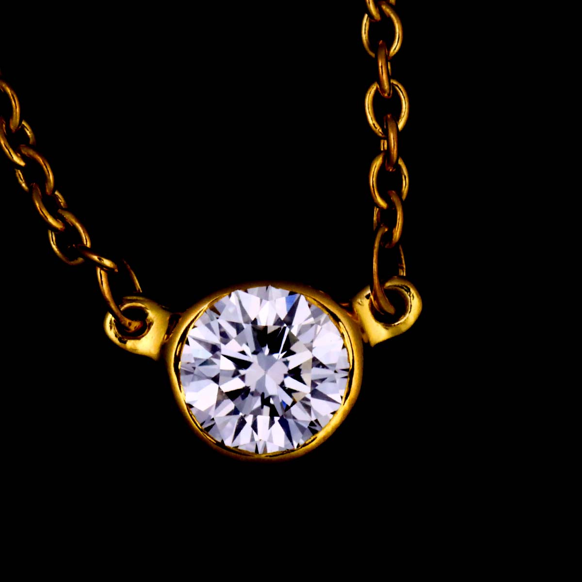 By The Yard Diamond 1P Necklace 18K Yellow Gold 750
