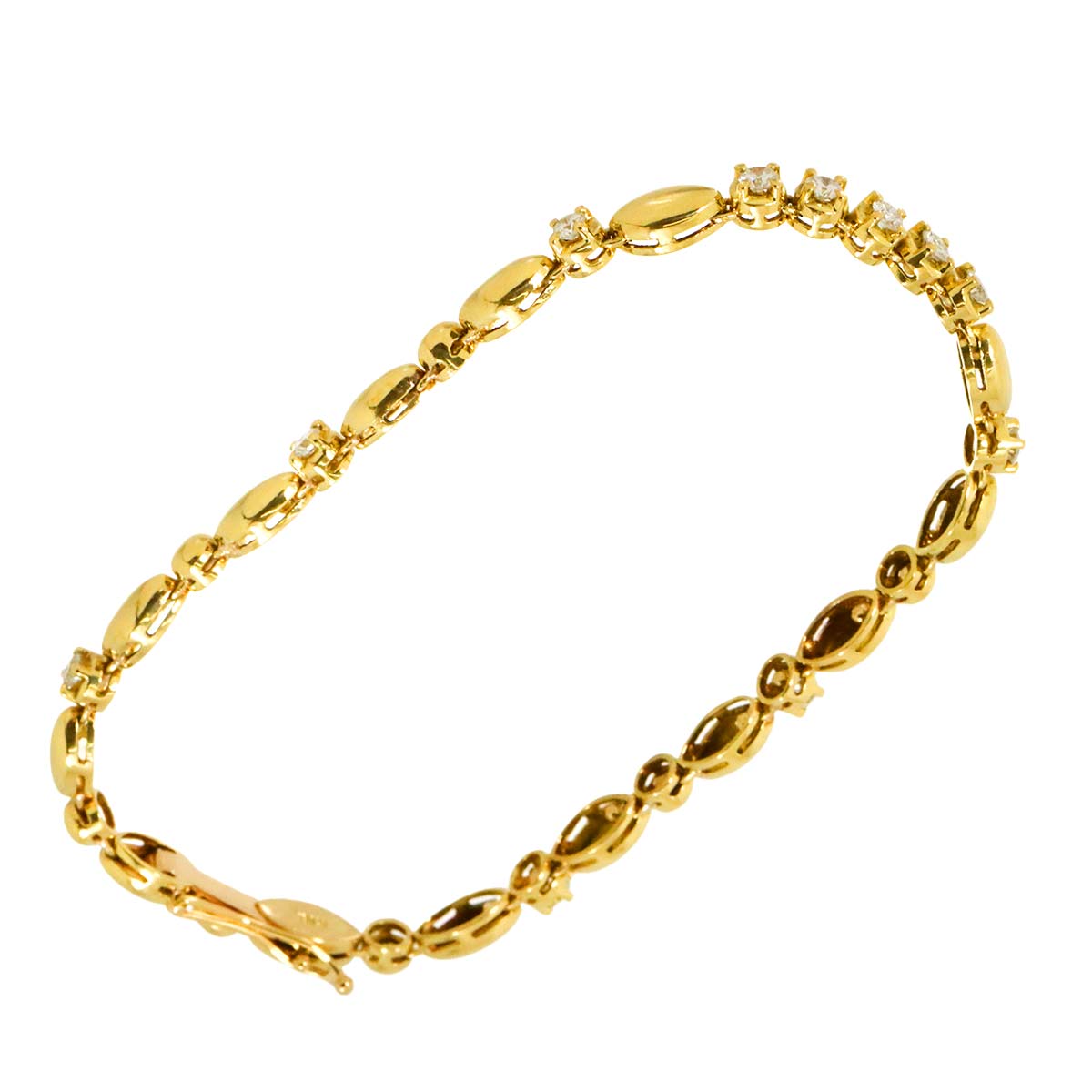 Diamond 0.70ct Bracelet 18K YG 750