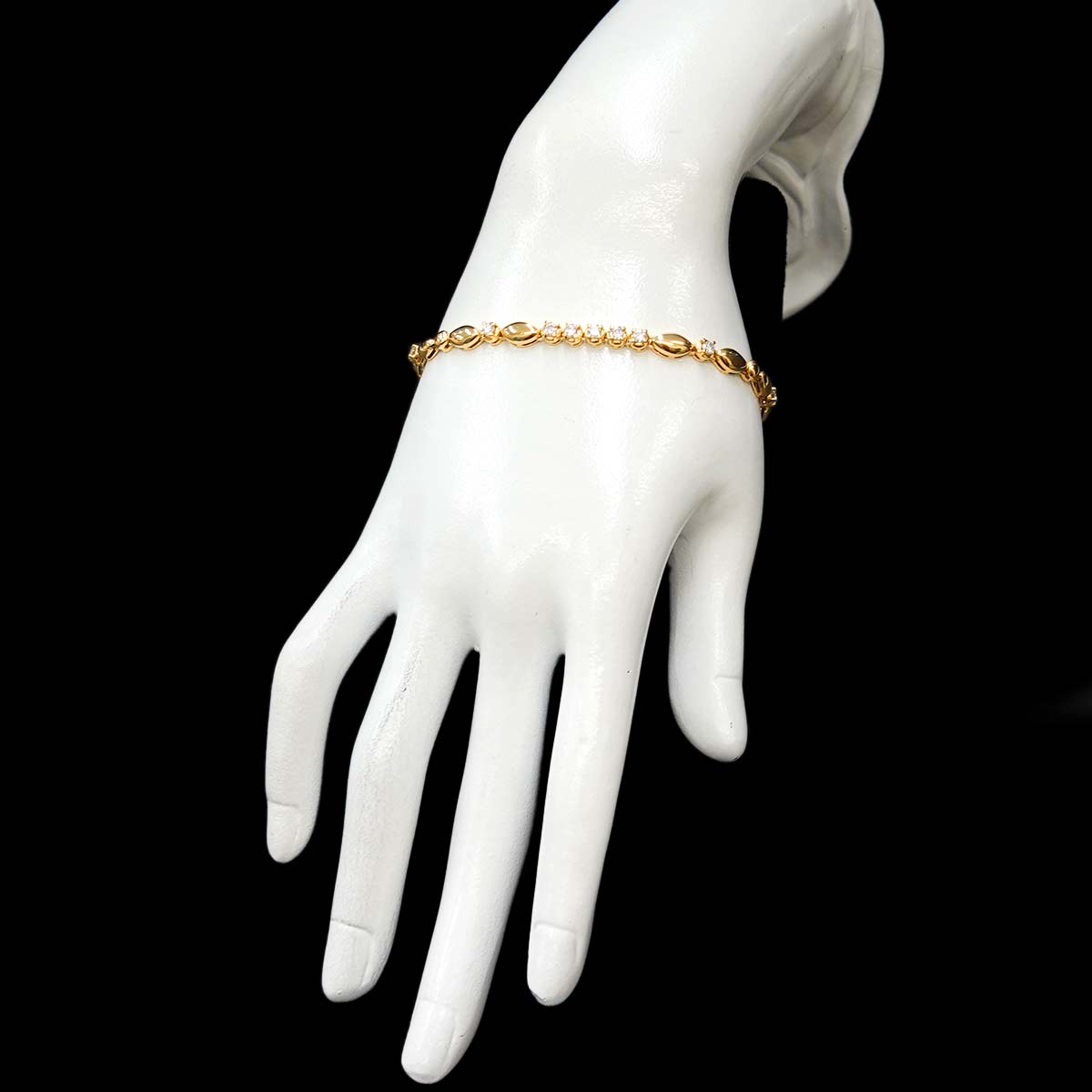 Diamond 0.70ct Bracelet 18K YG 750