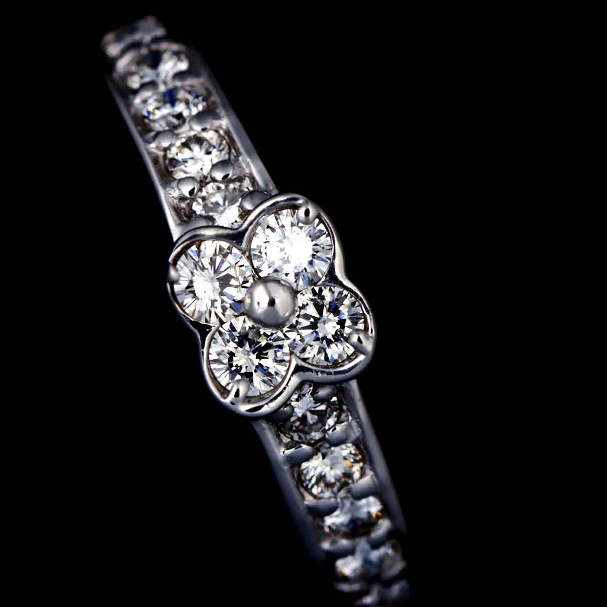 Diamond 0.40ct Ring 18K WG 750 Size5.25(US)