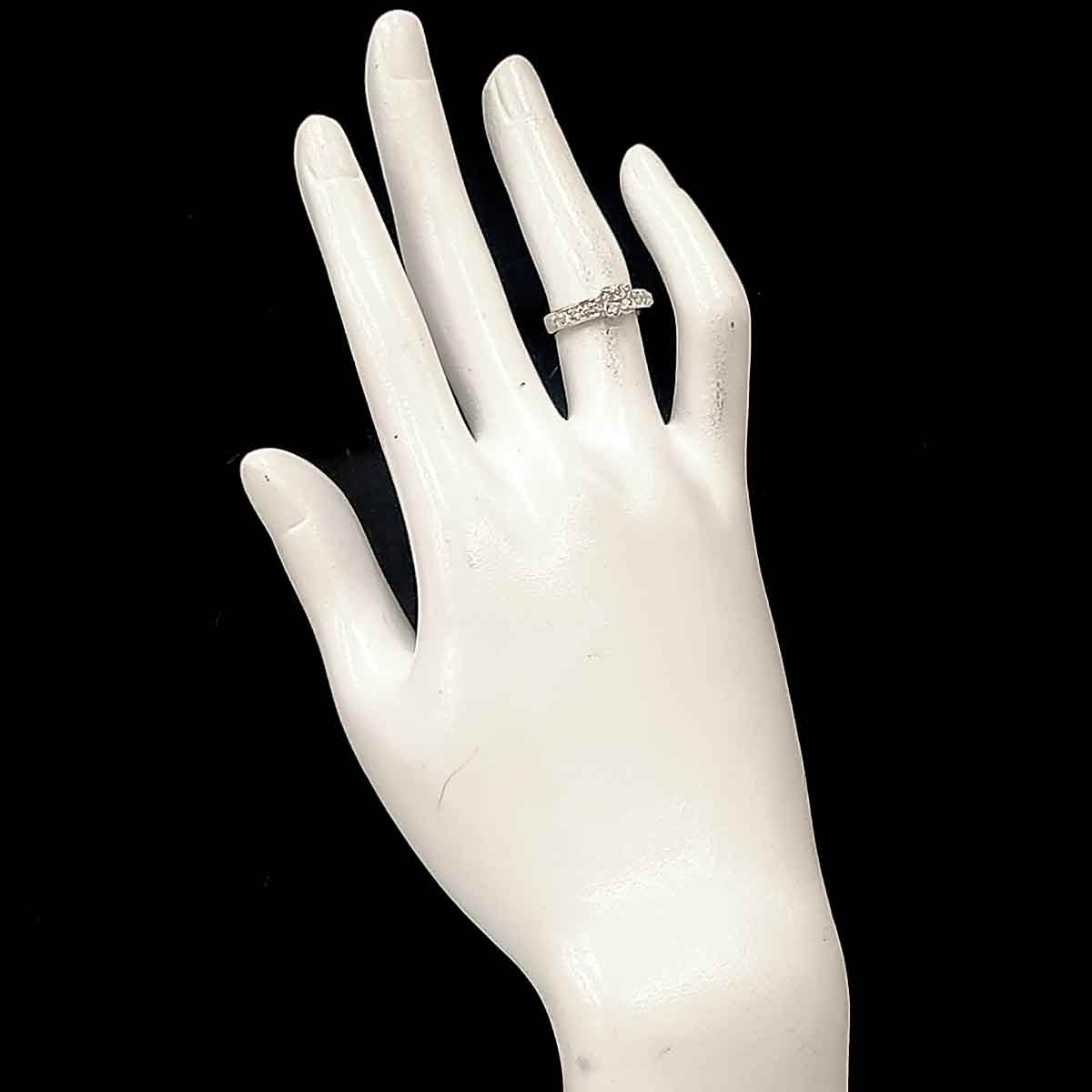 Diamond 0.40ct Ring 18K WG 750 Size5.25(US)