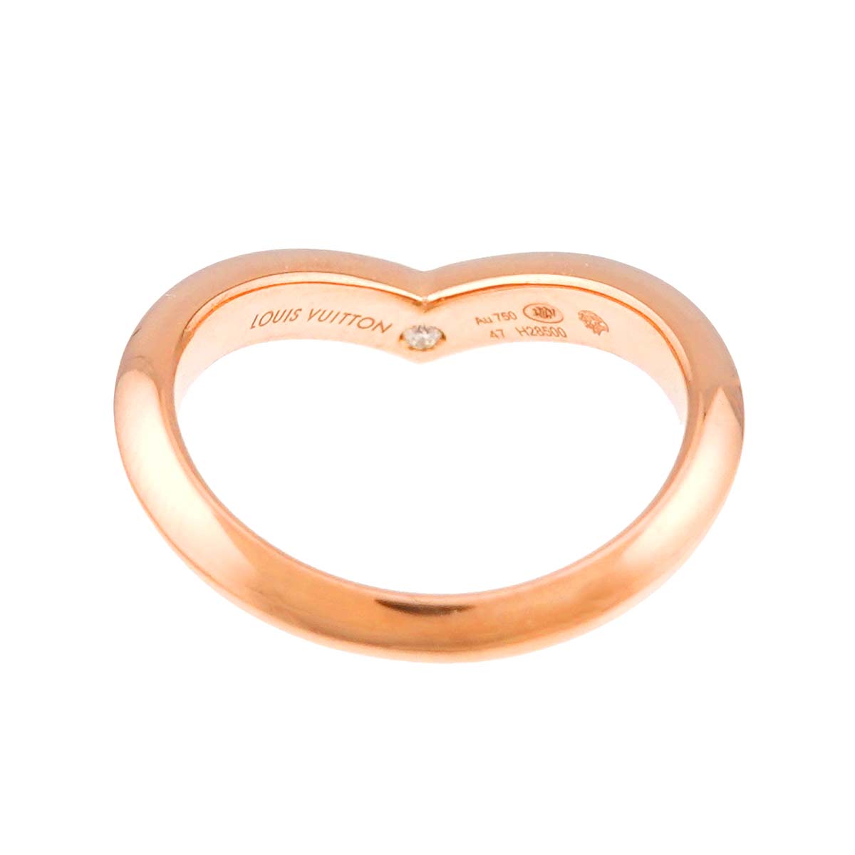 LV Diamond Ring K18 PG Size47 4(US)