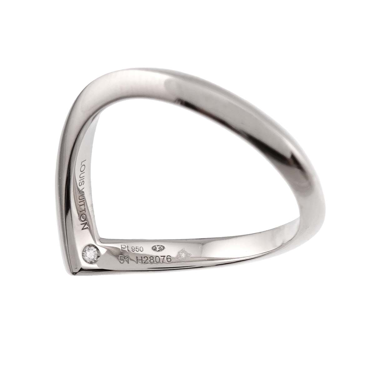 LV Diamond Ring Pt Platinum size51 5.5-5.75(US)