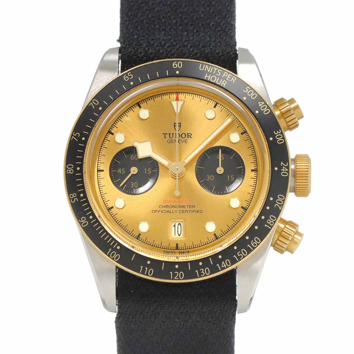Heritage Black Bay 79363N Date Automatic Gold Dial Mens Watch