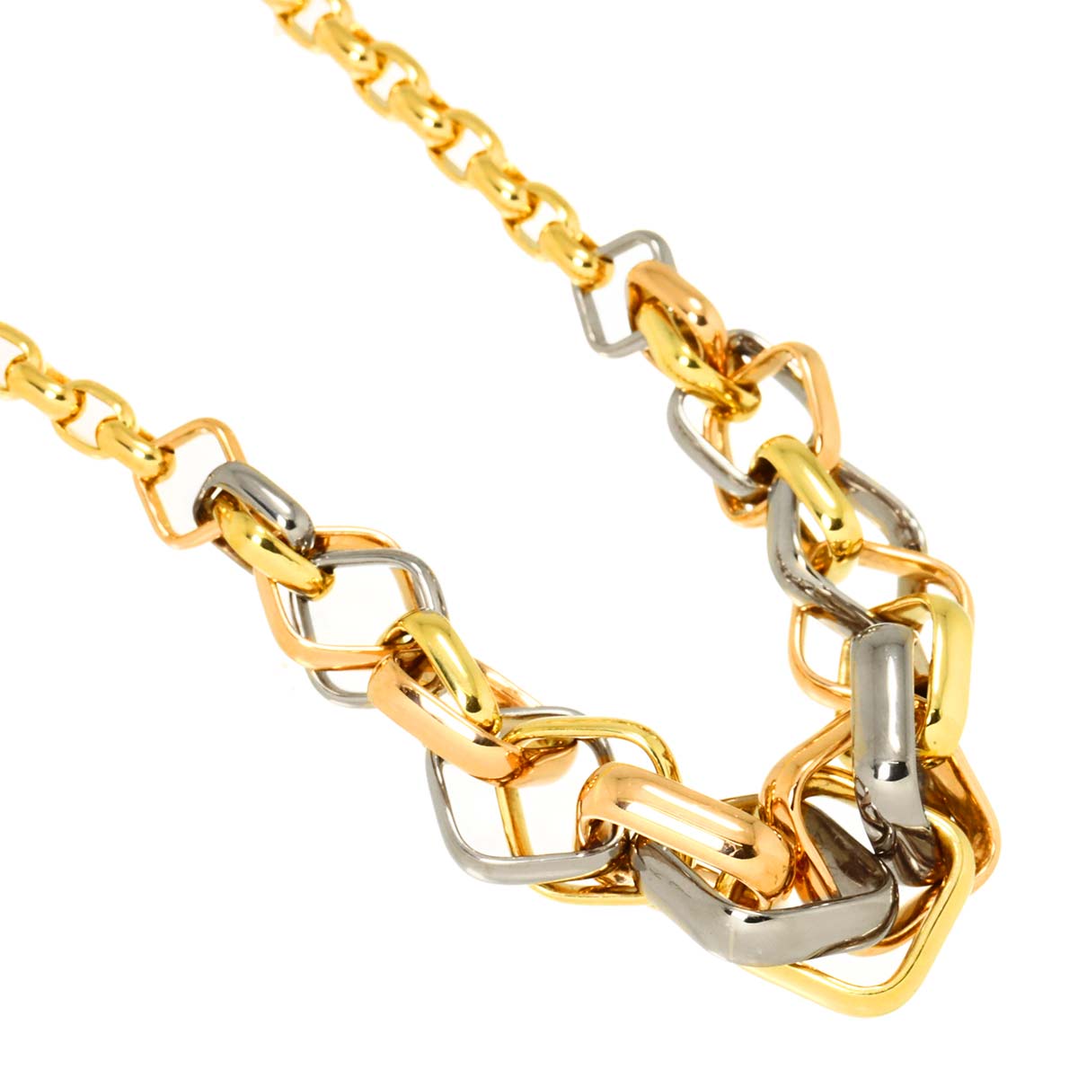 Trinity Necklace 18K YG WG PG 750