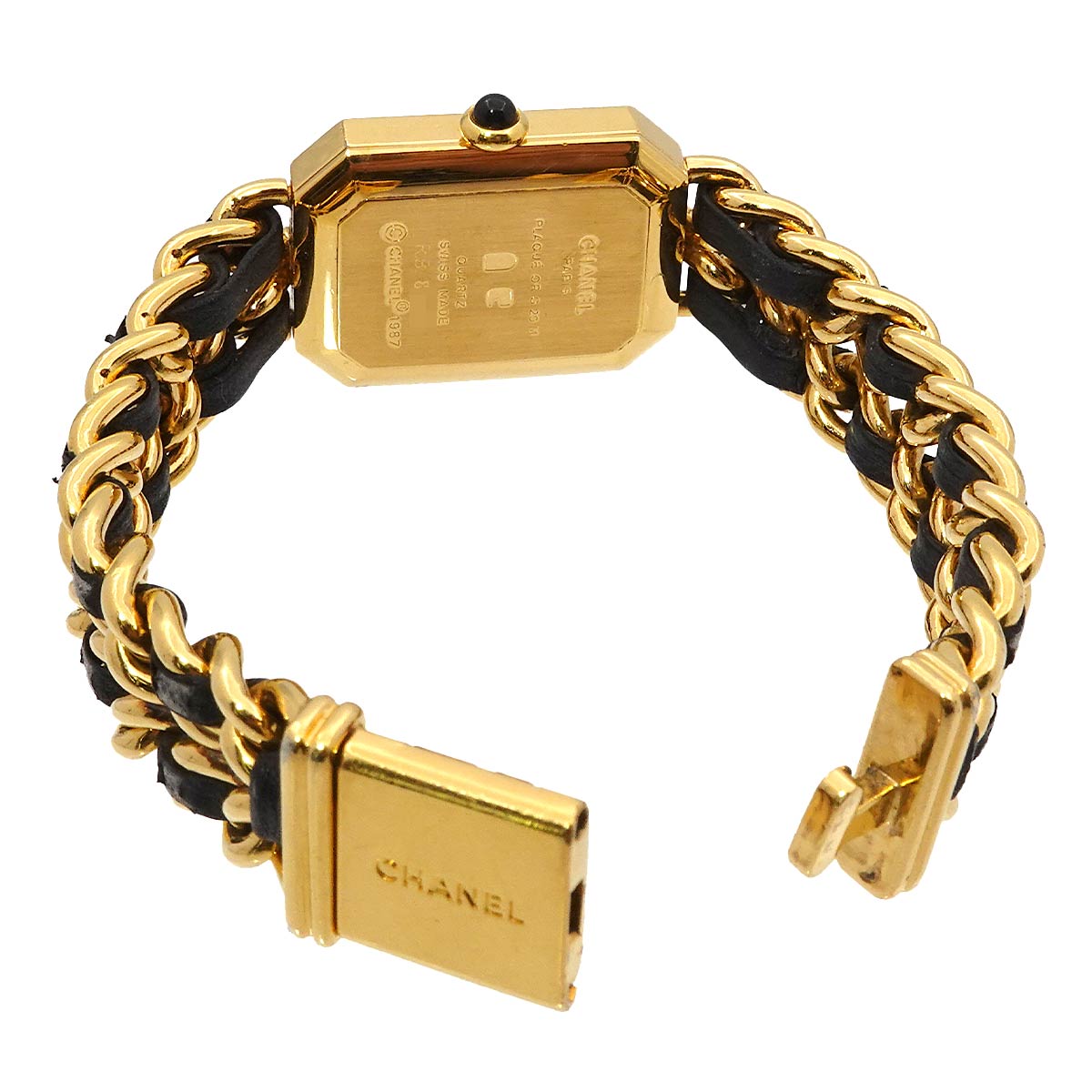 Premiere Size M H0001 Vintage Quartz Black Dial Ladies Watch