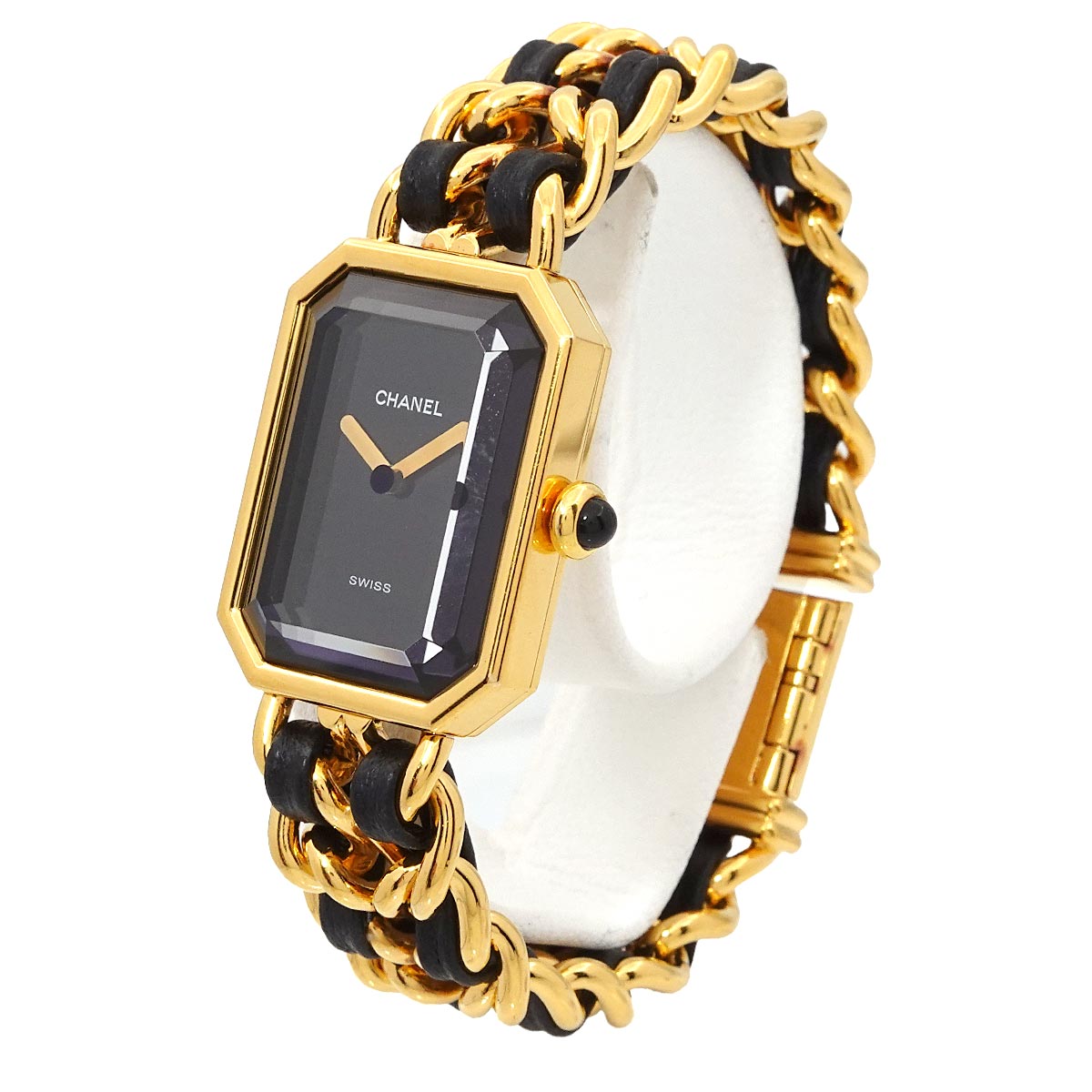 Premiere Size S H0001 Vintage Quartz Black Dial Ladies Watch