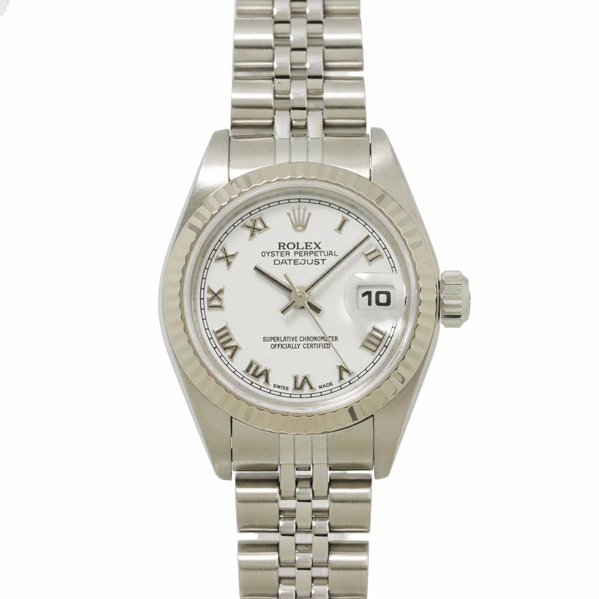 Datejust 79174 Serial F 750 WG White Dial Ladies Watch