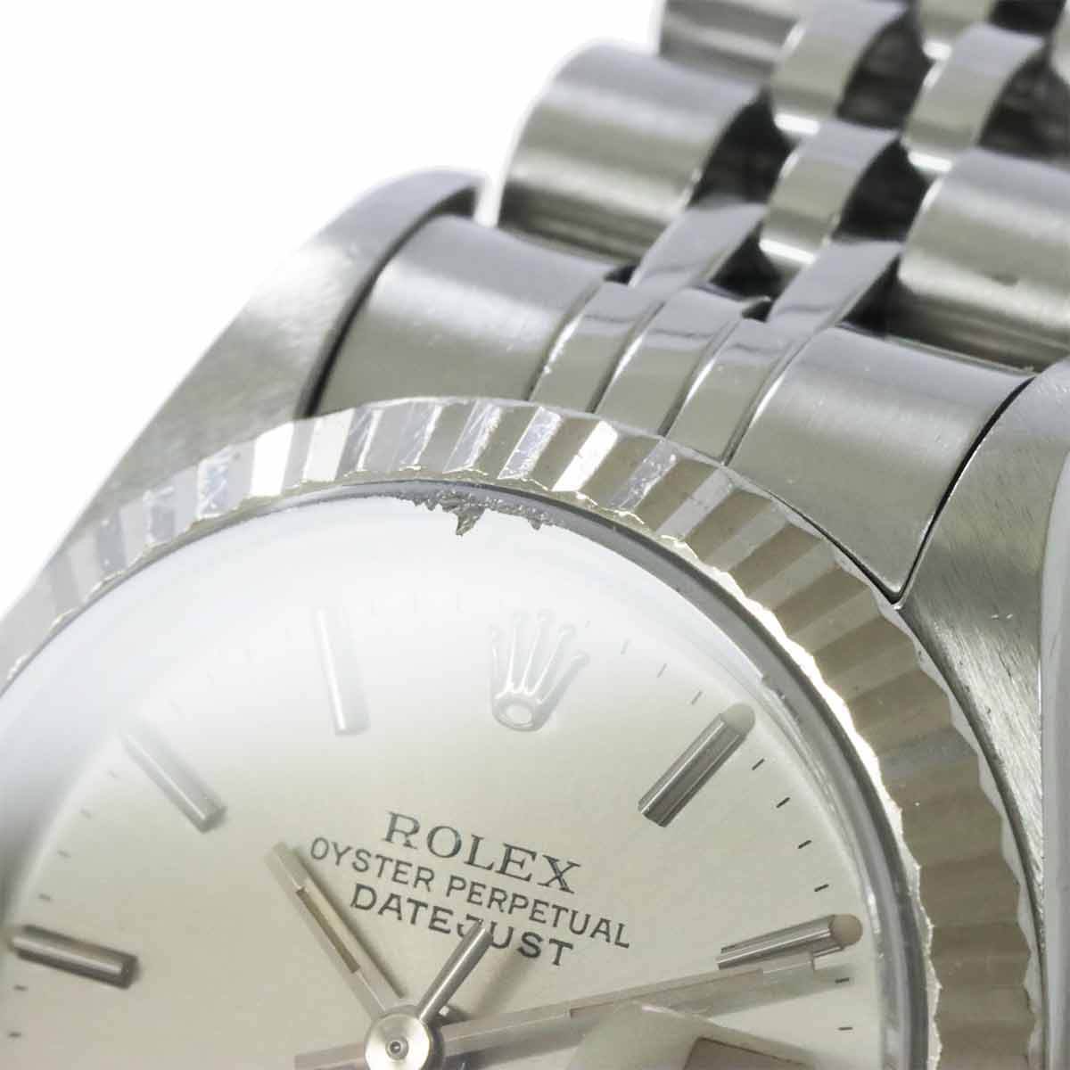 Datejust 69174 Serial N Silver Dial 750 White Gold Ladies Watch