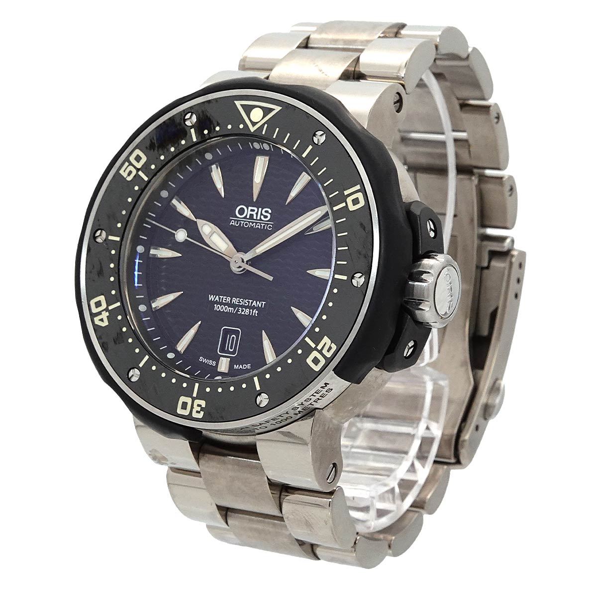 Pro Diver Date 7646-71 Automatic Date Black Dial Mens Watch