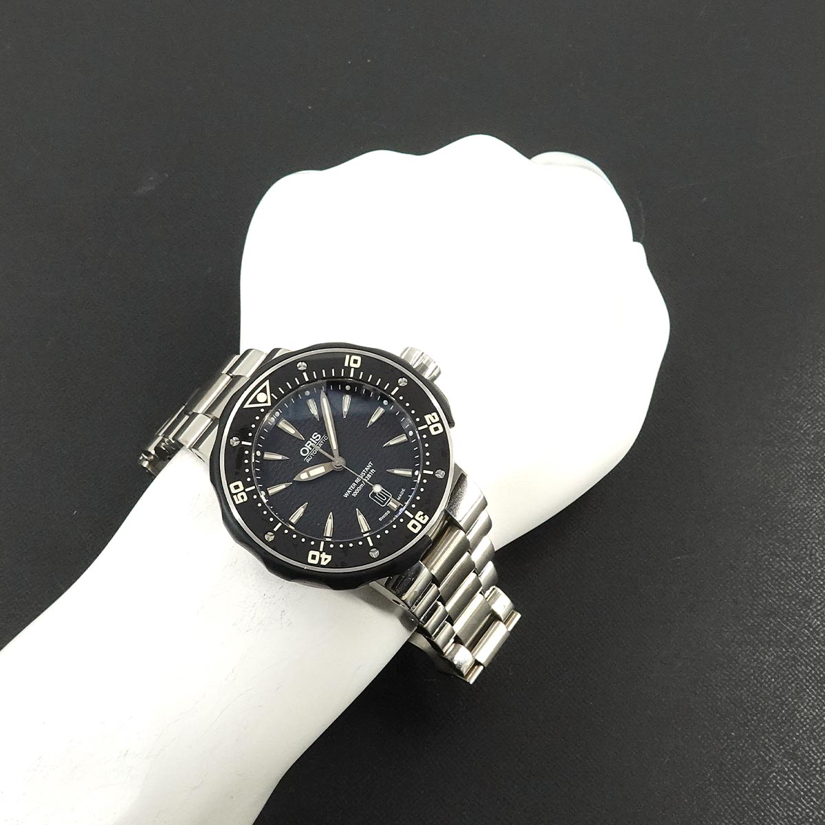 Pro Diver Date 7646-71 Automatic Date Black Dial Mens Watch