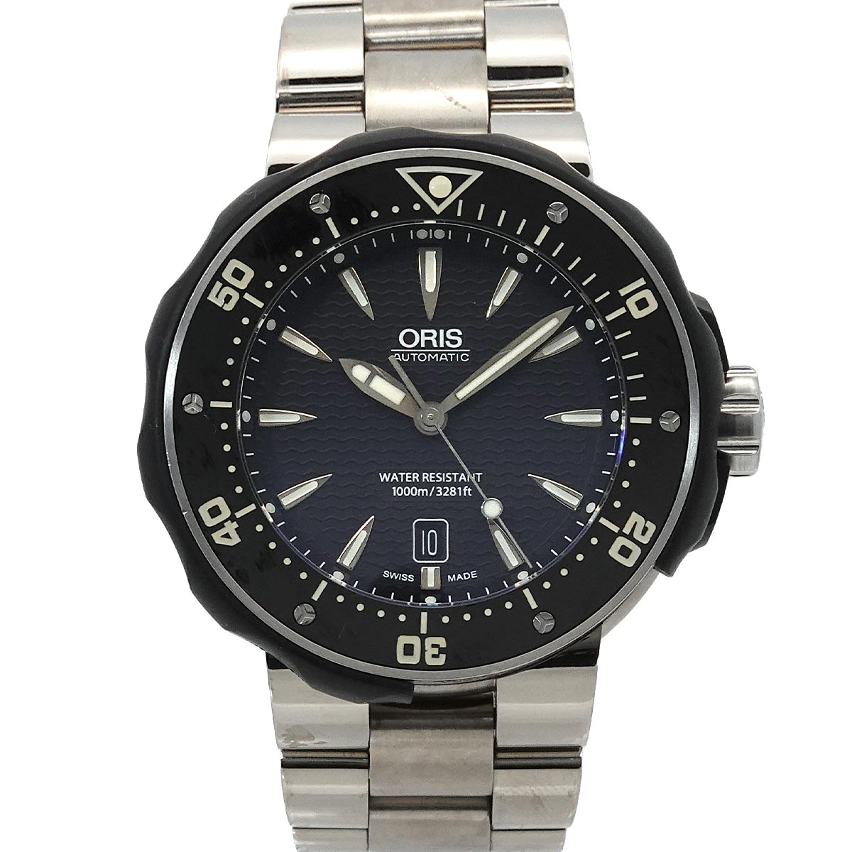 Pro Diver Date 7646-71 Automatic Date Black Dial Mens Watch