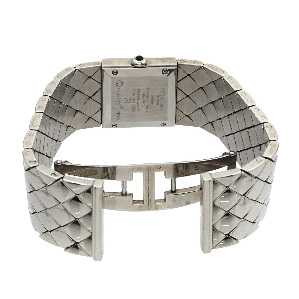 Matelasse H0489 Bezel Diamond Quartz Black Dial Ladies Watch