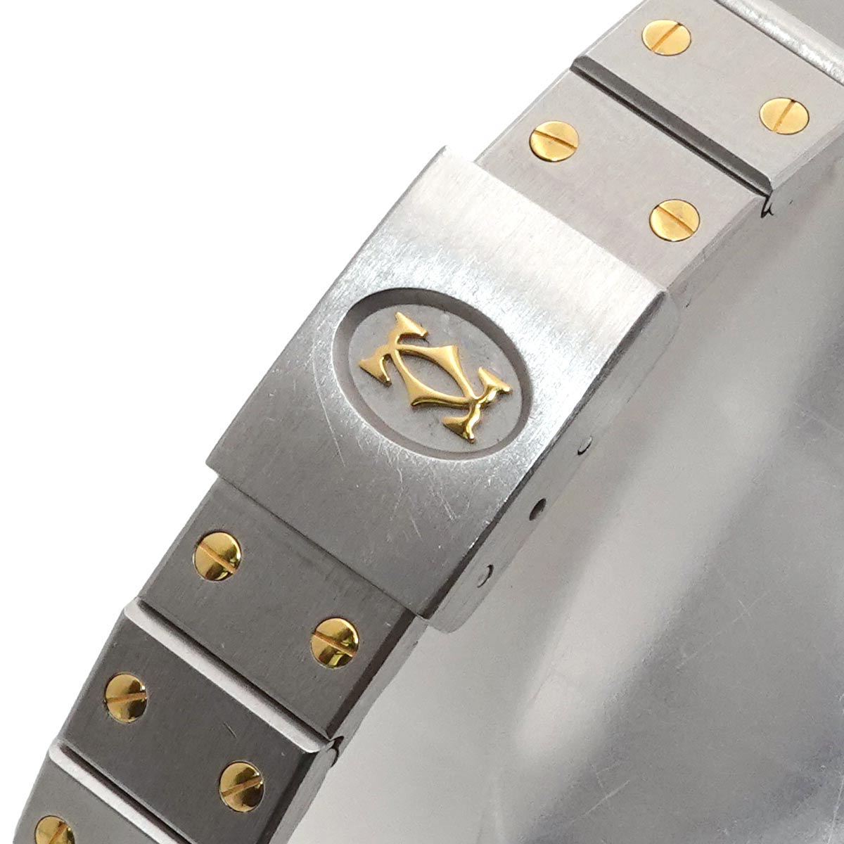 Santos Octagon SM W2001683 YG Quartz cream Dial Ladies