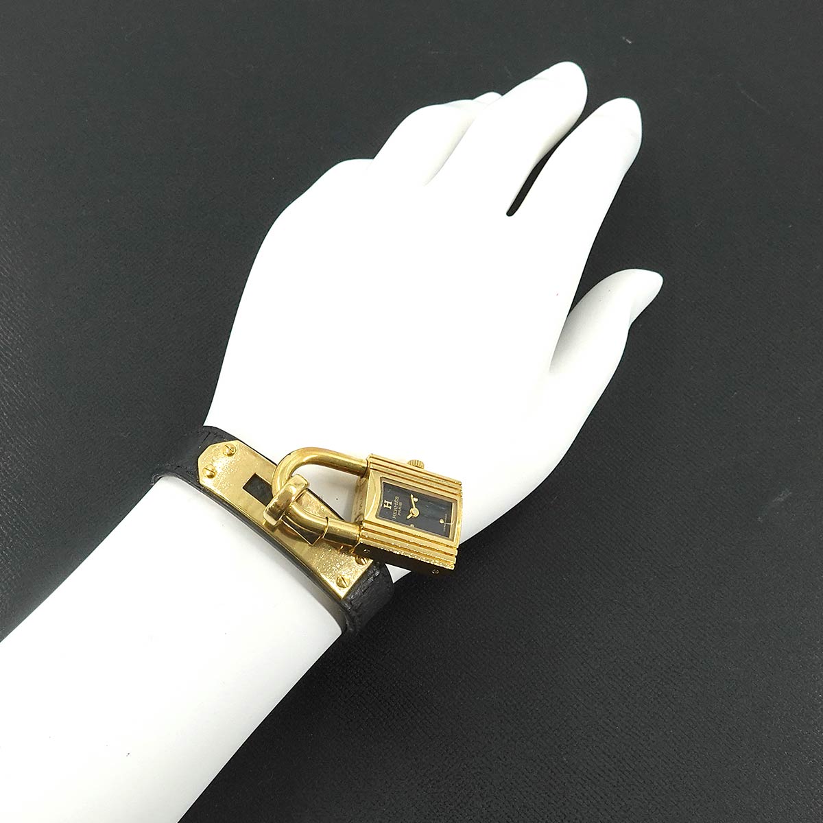 KELLY Watch Quartz Black Dial Leather Ladies Watch