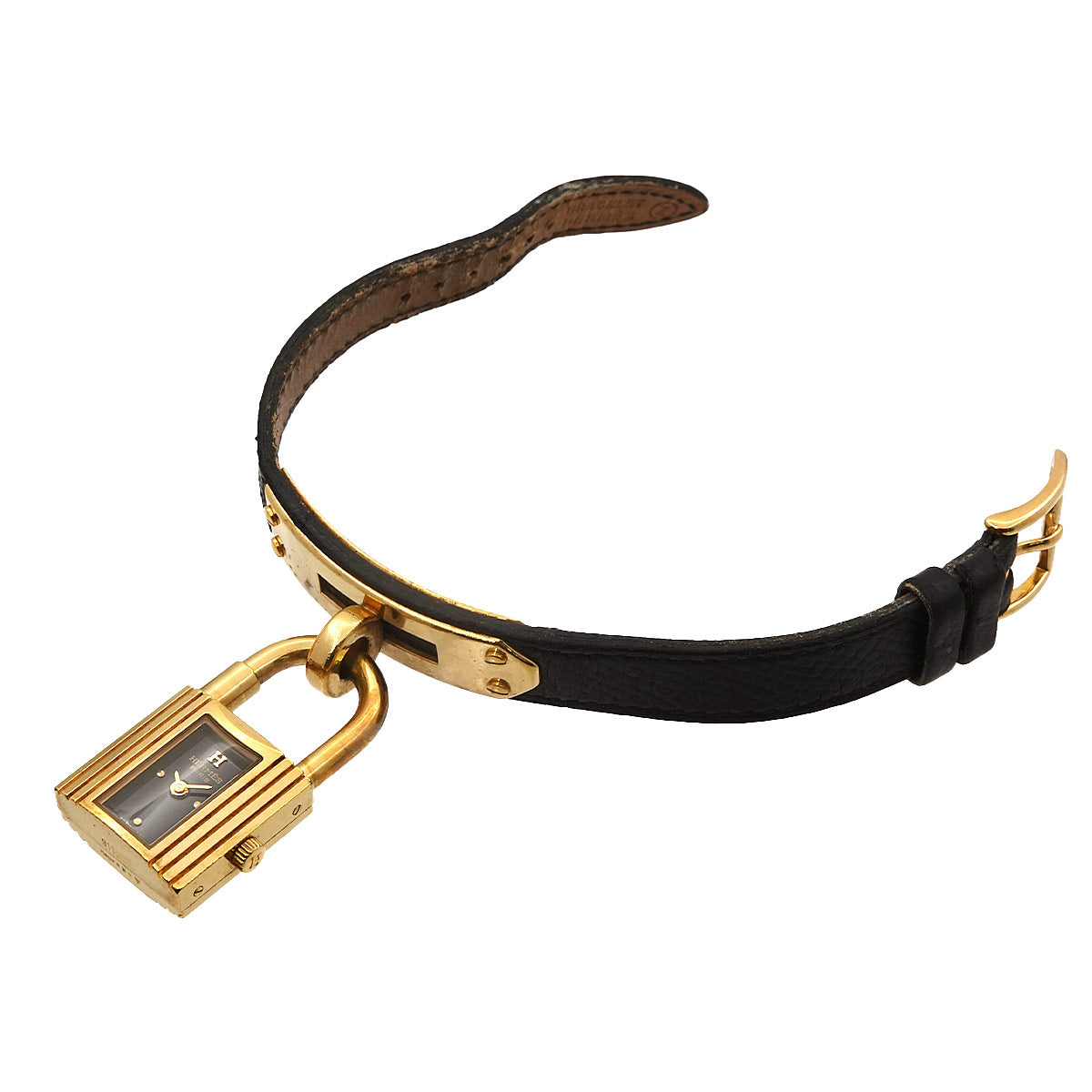 KELLY Watch Quartz Black Dial Leather Ladies Watch