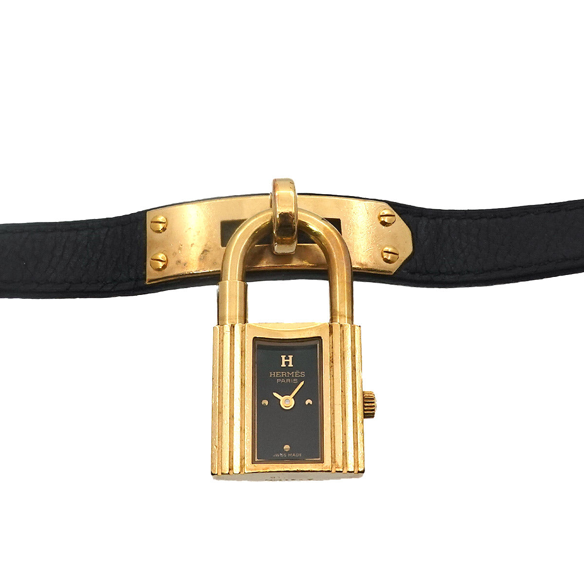 KELLY Watch Quartz Black Dial Leather Ladies Watch