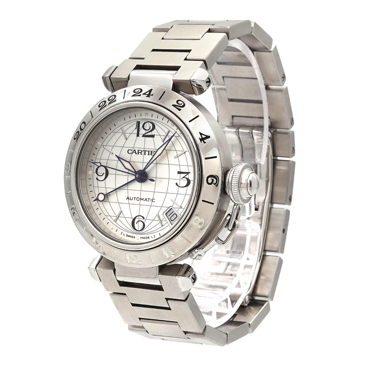 PashaC Meridian GMT W31078M7 Automatic Silver Dial Boys