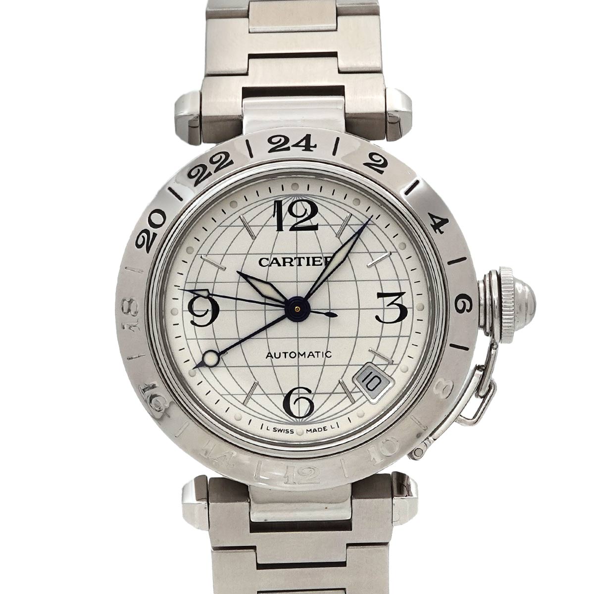 PashaC Meridian GMT W31078M7 Automatic Silver Dial Boys
