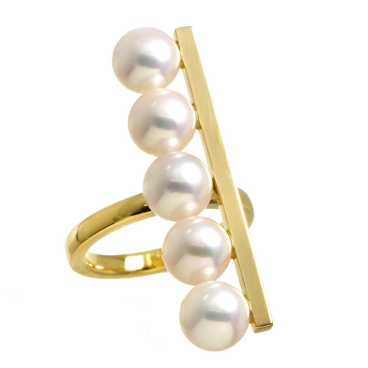 Balance Plus Akoya Pearl Ring 18K YG 750 size6(US) 90295766