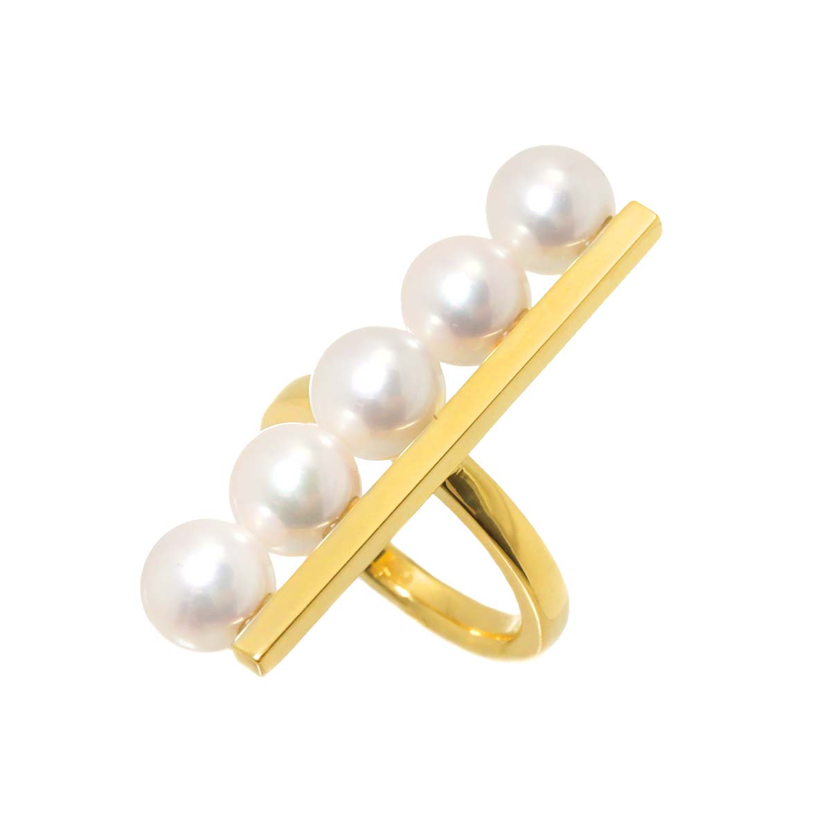 Balance Plus Akoya Pearl Ring 18K YG 750 size6(US) 90295766