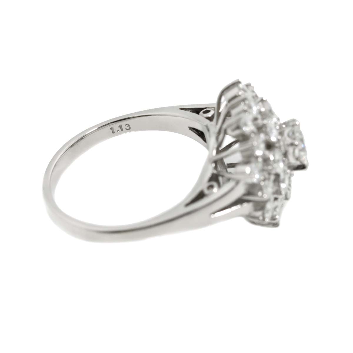 Diamond 0.23ct/1.13ct Ring Platinum size6(US)