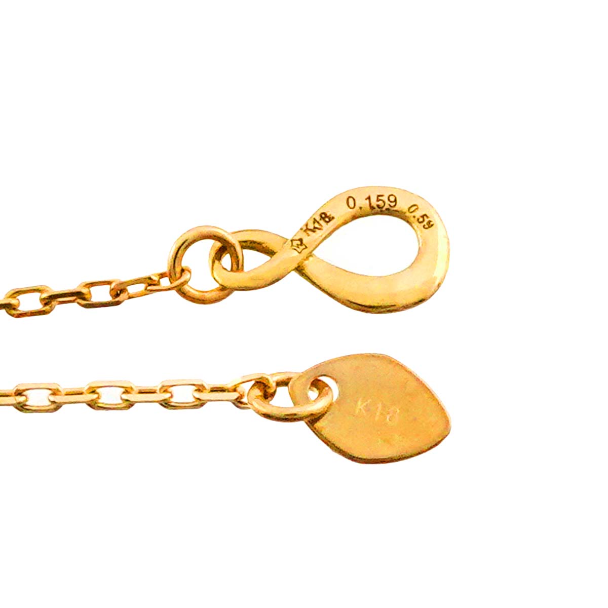 Wish Upon A Star Diamond 0.59/0.159ct Necklace 18K YG 750