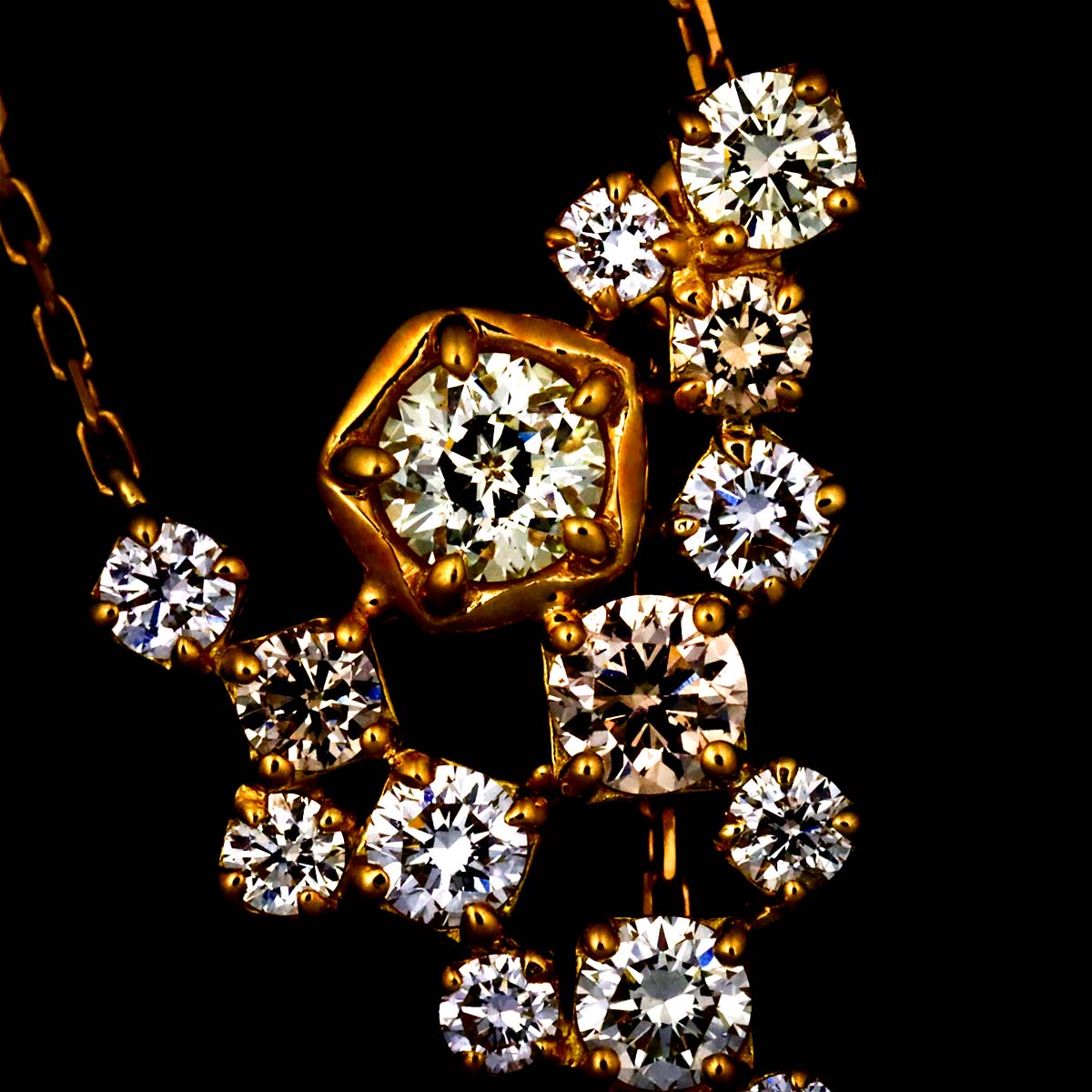 Wish Upon A Star Diamond 0.59/0.159ct Necklace 18K YG 750