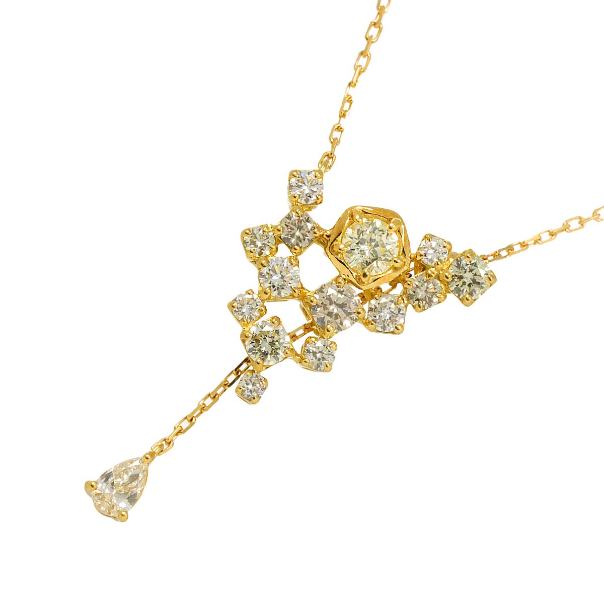 Wish Upon A Star Diamond 0.59/0.159ct Necklace 18K YG 750