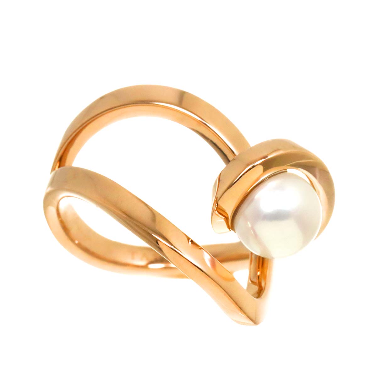 Aurora Akoya Pearl 6.8mm Ring 18K PG 750 Size5.5-5.75(US) 90295789